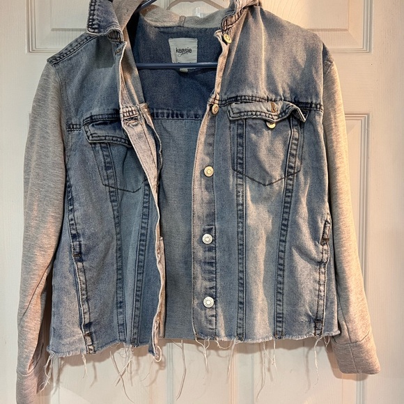 Kensie Jackets & Blazers - Kensie sweatshirt Denim Jacket